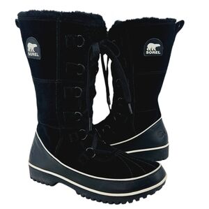 NWOT Women’s Sorel Tivoli II | Tall Black Suede Waterproof Winter Boot | Size 11